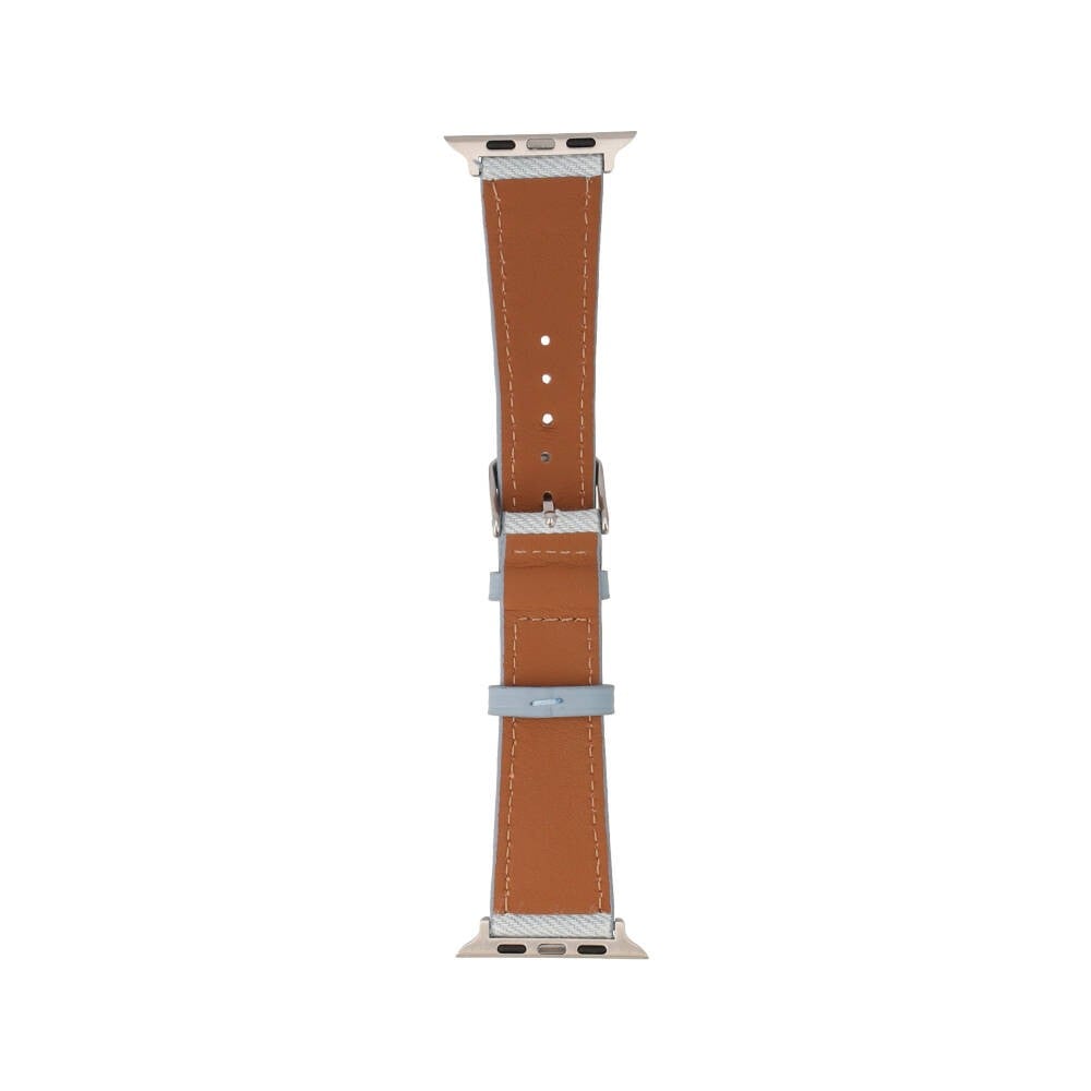 Blue Box สาย Apple Watch Strap Series 6,7,8,9,SE1,SE2,Ultra (44/45/49mm) Light Blue Jeans