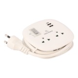 ปลั๊กไฟ TECHPRO Plug 2 Way 1 Switch 2xUSB 2.4A 1xType-c PD20W 1M. (PLG03)