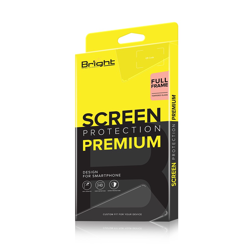 ฟิล์มกันรอย Bright Samsung Galaxy S24 Ultra Tempered Glass Full Frame Black
