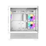 เคสคอมพิวเตอร์ Cold Cool C5 Case ATX White
