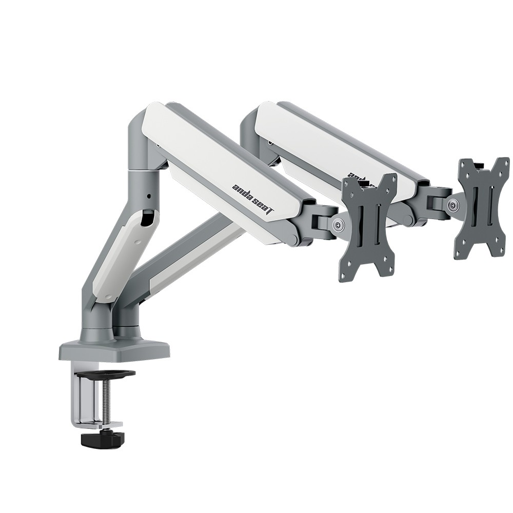 แขนจับมอนิเตอร์ ANDA SEAT Dual Monitor Arm Stealth (AD-W-A6L-2T-FW) White