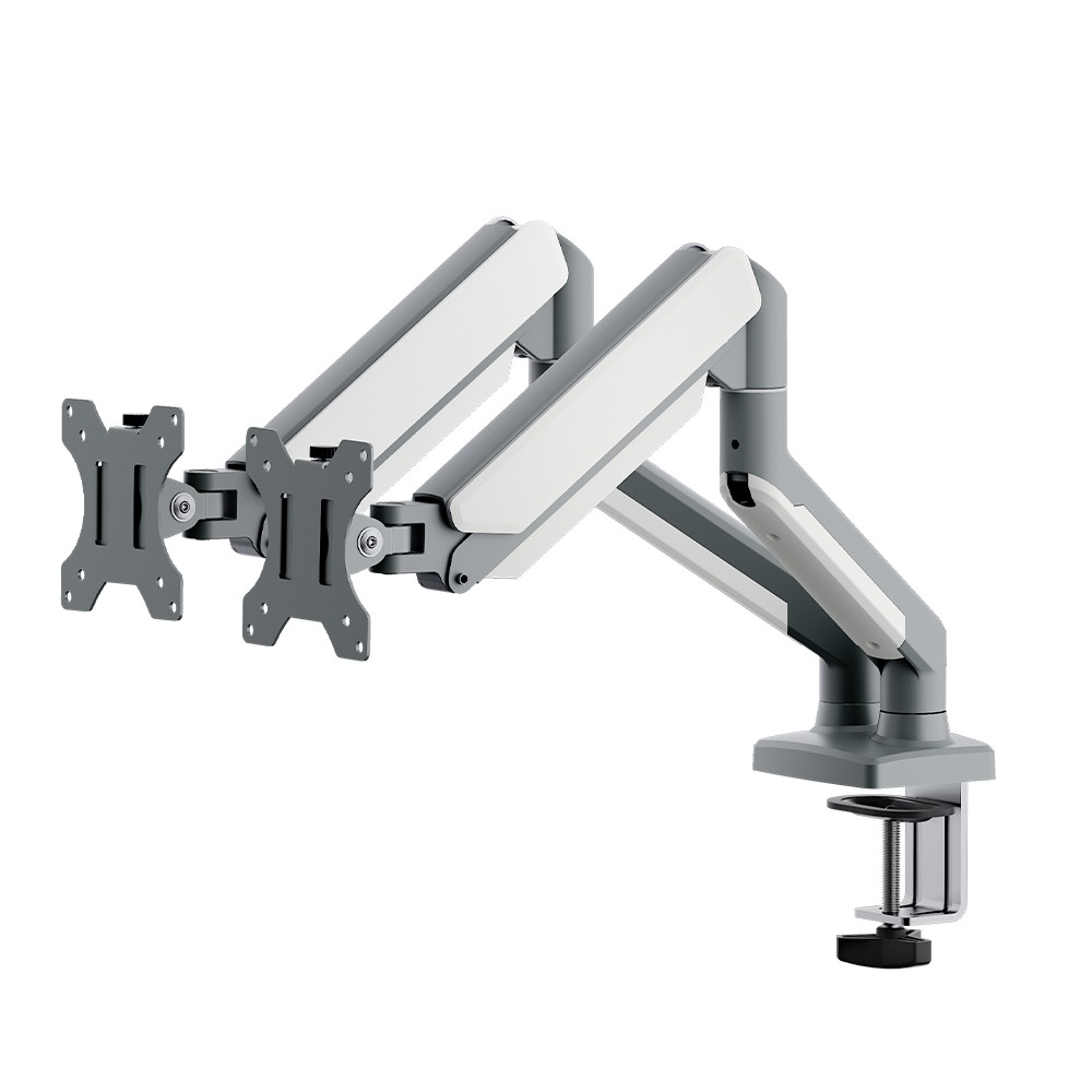แขนจับมอนิเตอร์ ANDA SEAT Dual Monitor Arm Stealth (AD-W-A6L-2T-FW) White