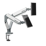 แขนจับมอนิเตอร์ ANDA SEAT Dual Monitor Arm Stealth (AD-W-A6L-2T-FW) White