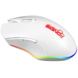 เมาส์เกมมิ่ง Signo Gaming Mouse PRO-SERIES Macro CENTRO GM-907W White