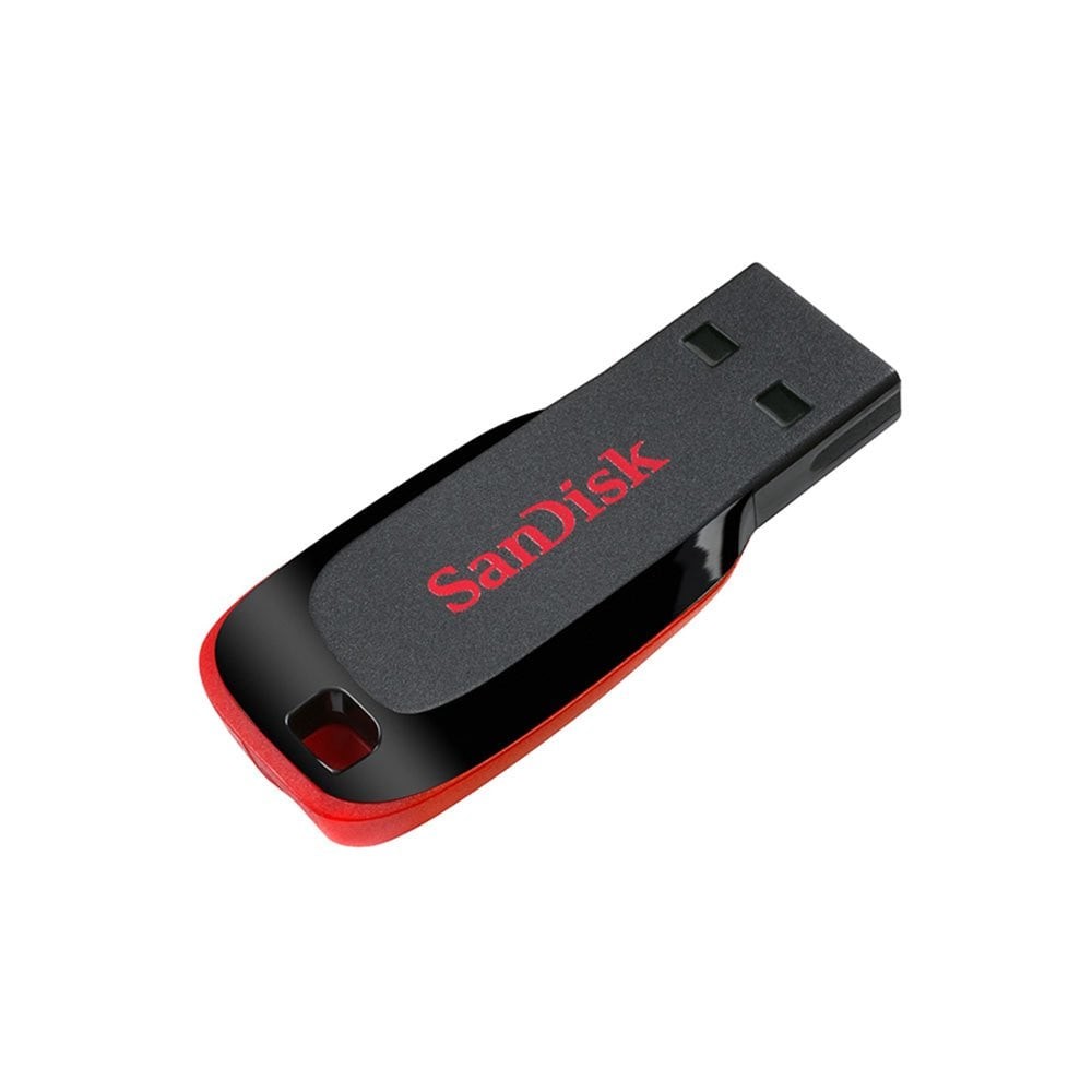 แฟลชไดร์ฟ SanDisk USB Drive Cruzer Blade 128GB Black