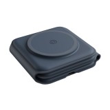 ที่ชาร์จไร้สาย BAZIC 3-in-1 Wireless Charger Foldable Magnetic Pad 15W GOMAG TRIO Navy Blue