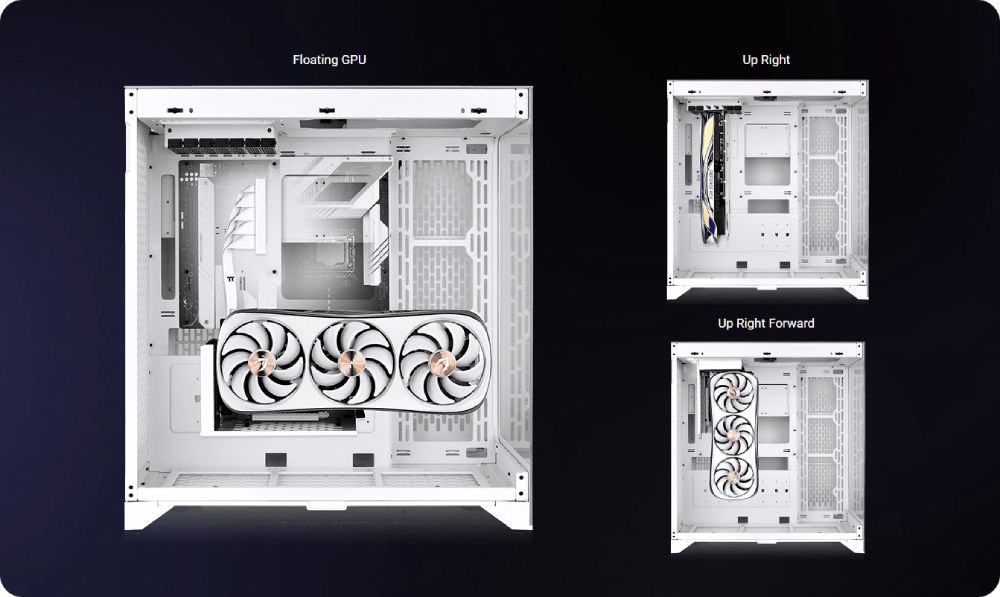 วางอุปกรณ์ระบบของคุณ รองรับการติดตั้ง GPU 3 รูปแบบ