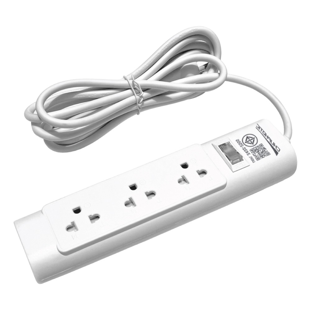 ปลั๊กไฟ Chuphotic Plug 3 Way 1 Switch 3M. (P33)
