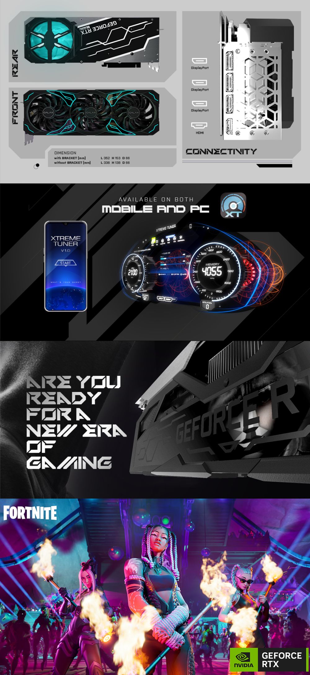 การ์ดจอ GALAX GeForce RTX 4080 SUPER SG 1-Click OC
