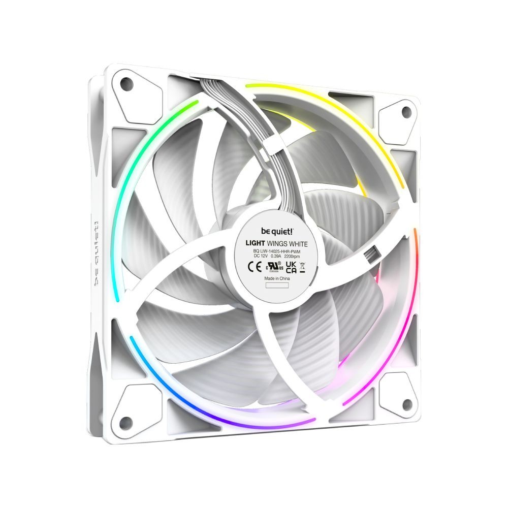 พัดลมคอม Be Quiet LIGHT WINGS 140mm PWM high-speed Triple-Pack (BL103) White
