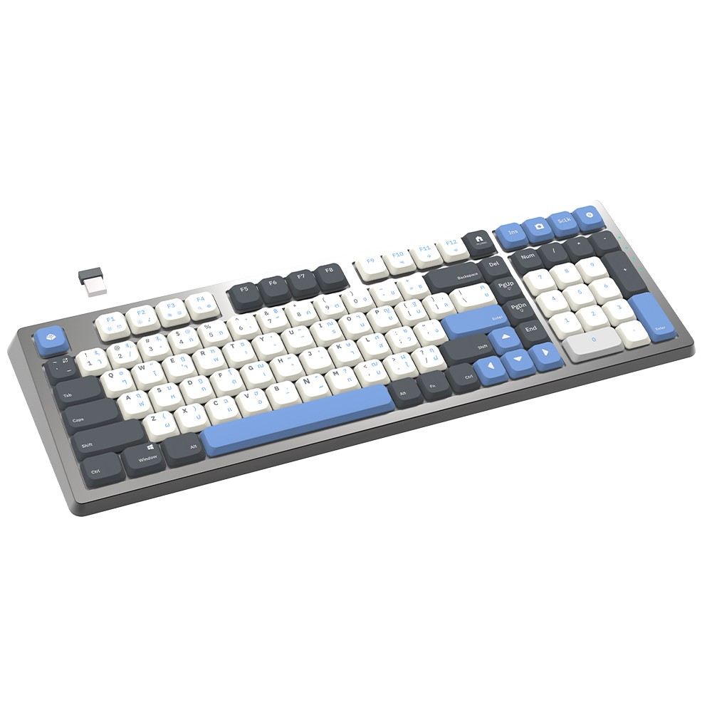 คีย์บอร์ดมีไฟ RGB Gconic A98 Ultra Slim Mechanical Gateron Low profile