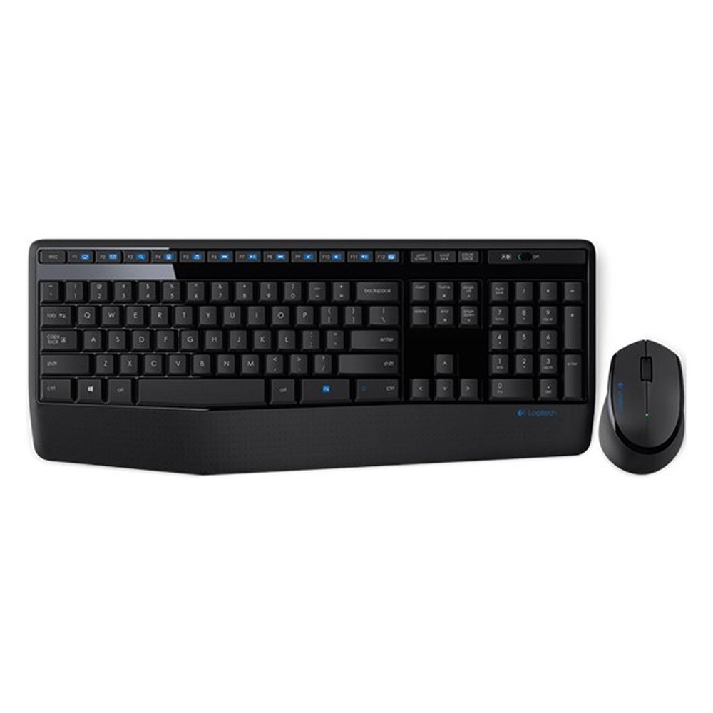 เมาส์และคีย์บอร์ดไร้สาย Logitech Wireless Mouse + Keyboard MK345 Black (TH/EN)