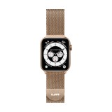 LAUT สาย Apple Watch Strap Series 6,7,8,9,10,Ultra (42/44/45/46/49 mm) Steel Loop Gold