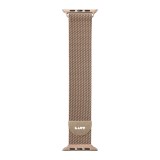 LAUT สาย Apple Watch Strap Series 6,7,8,9,10,Ultra (42/44/45/46/49 mm) Steel Loop Gold