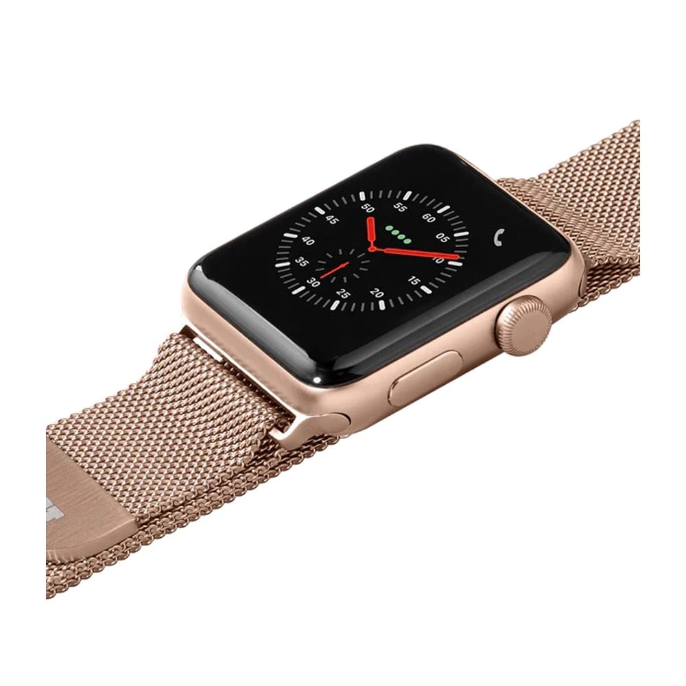 LAUT สาย Apple Watch Strap Series 6,7,8,9,10,Ultra (42/44/45/46/49 mm) Steel Loop Gold