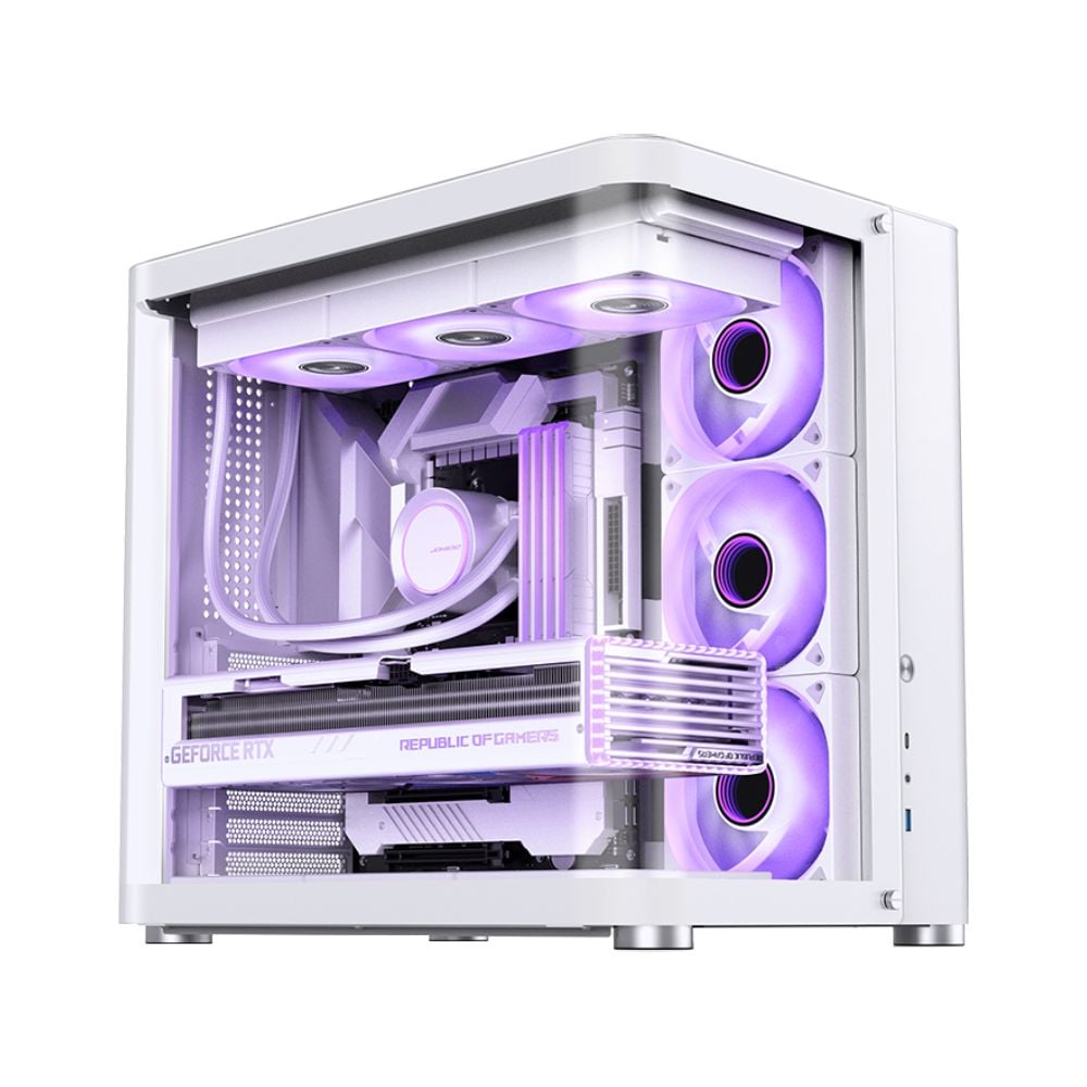 เคสคอมพิวเตอร์ Jonsbo Computer Case Tk-2 2.0 White