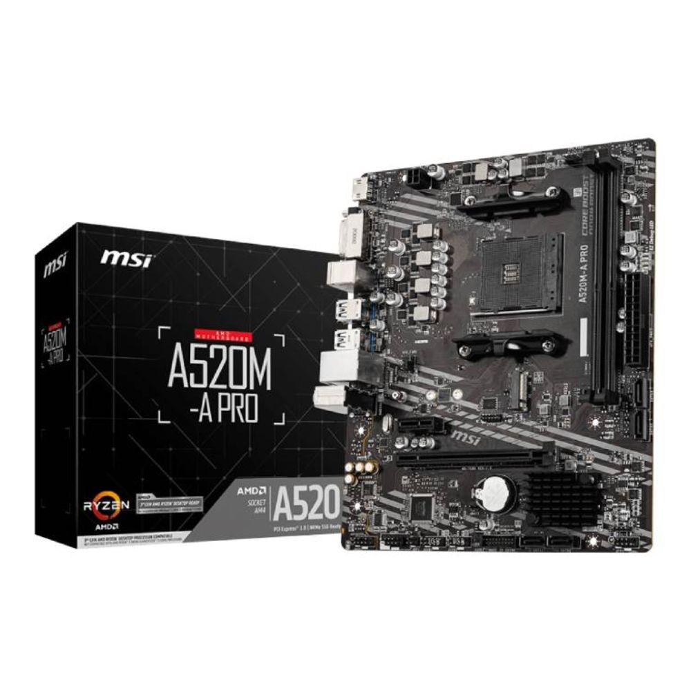 เมนบอร์ด MSI A520M-A PRO AM4