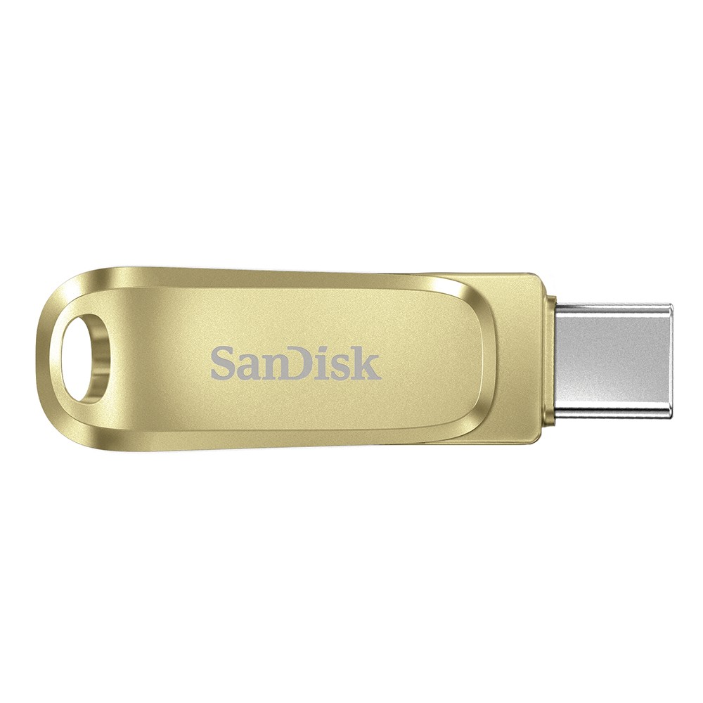 แฟลชไดร์ฟSanDisk Ultra Dual Drive Luxe USB 3.2 Type-C 256GB Gold (SDDDC4-256G-G46GD)