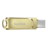 แฟลชไดร์ฟ SanDisk Ultra Dual Drive Luxe USB Type-C Gold