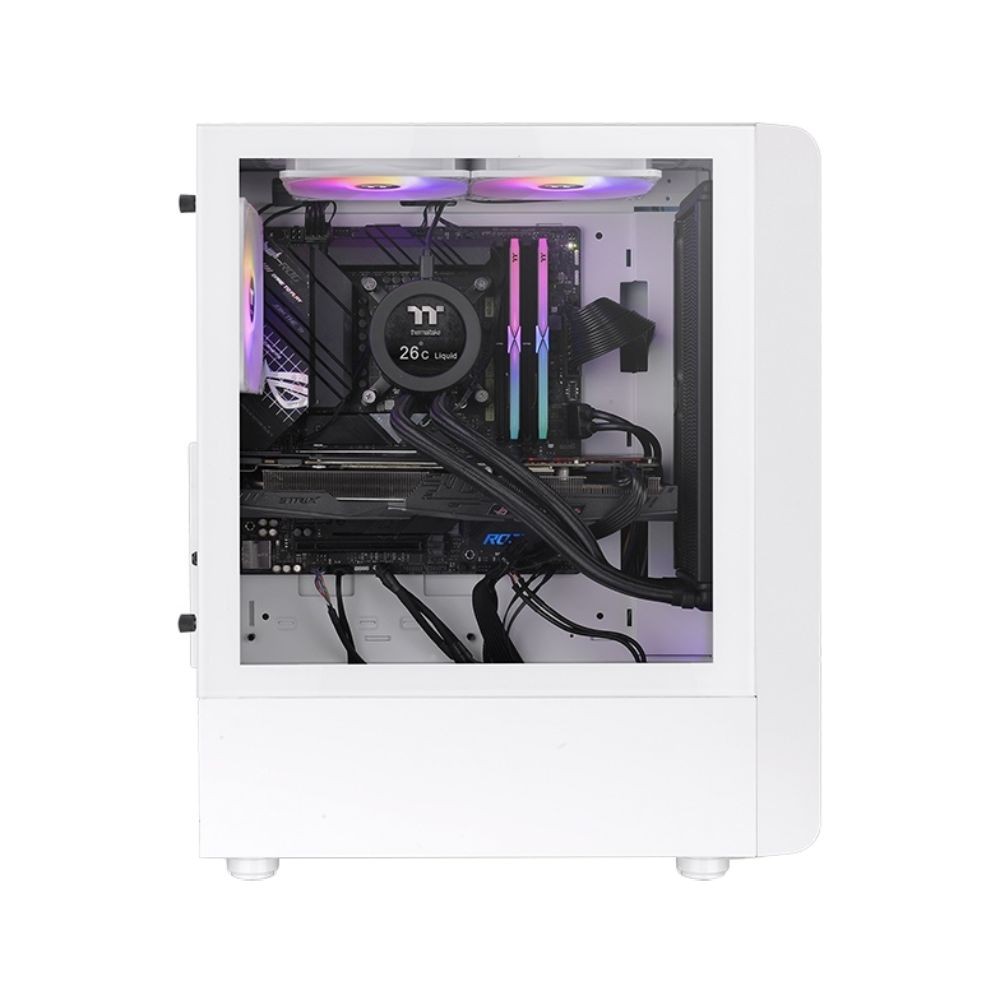 เคสคอมพิวเตอร์ Thermaltake S200 TG ARGB Snow