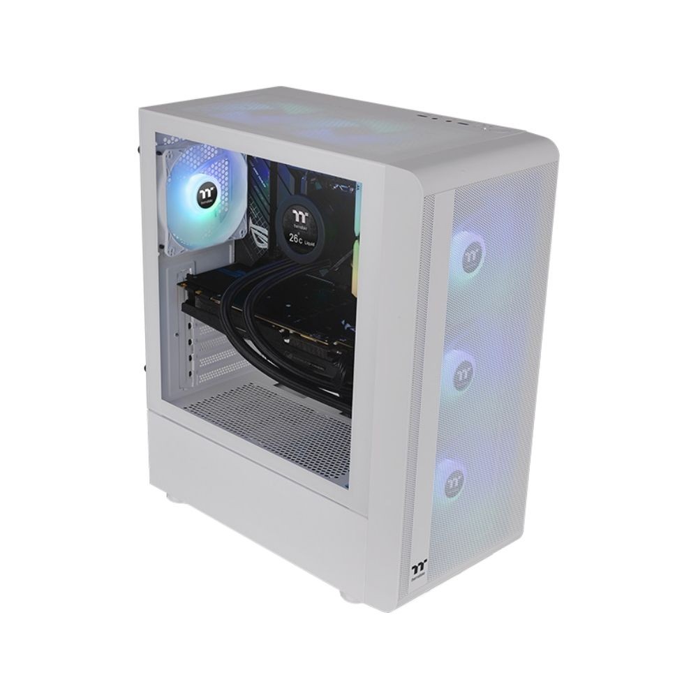 เคสคอมพิวเตอร์ Thermaltake S200 TG ARGB Snow