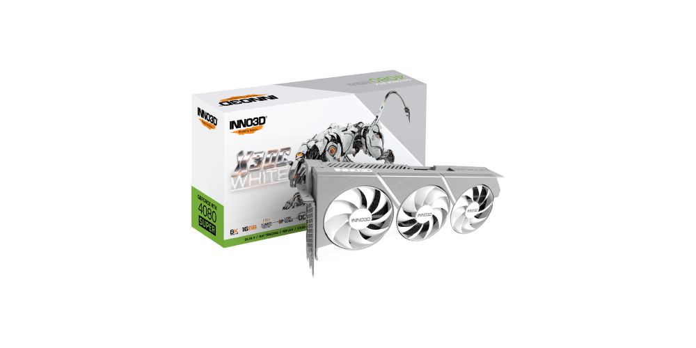INNO3D GeForce RTX 4080 Super 16GB ホワイト INNO3D GEFORCE RTX™ 4080 SUPER X3 OC WHITE | INNO3D