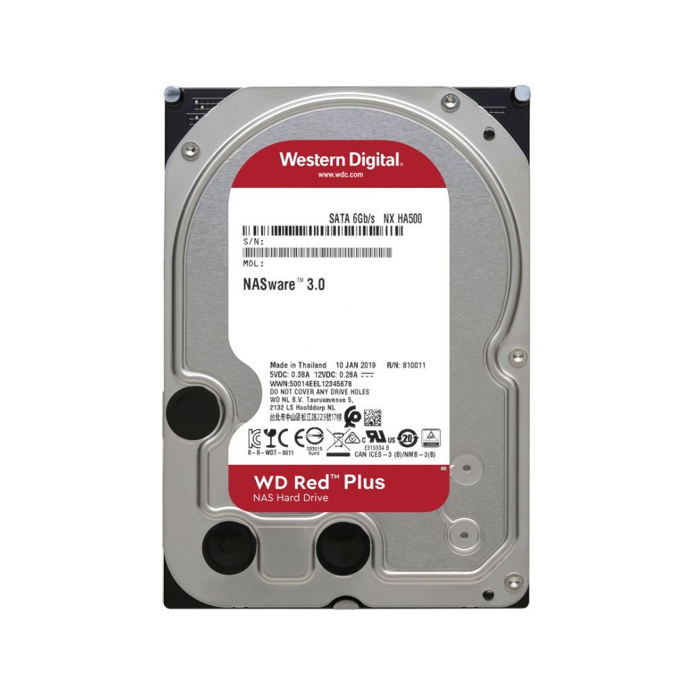 ฮาร์ดดิสก์ WD HDD 4TB 5400rpm 256MB Red Plus (WD40EFPX)