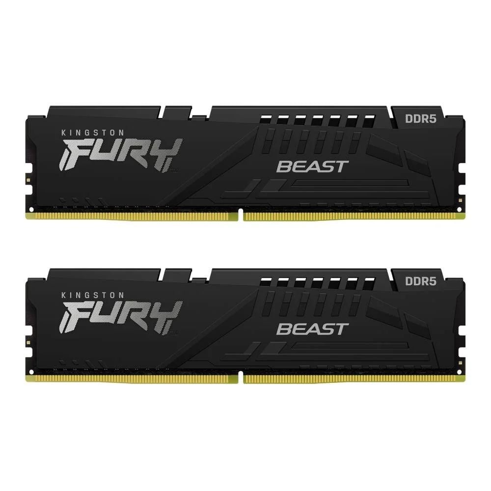 แรมพีซี Kingston DDR5 64GB/5200MHz.CL40 (2x32GB) Fury Beast XMP Black