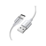 สายชาร์จ Ugreen USB-A to USB-C Cable Nylon 2M. White (60133)
