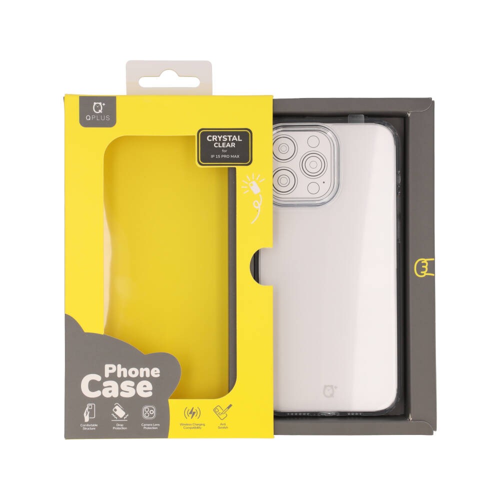 เคส QPLUS iPhone 15 Pro Max Clear Case 1.6 mm