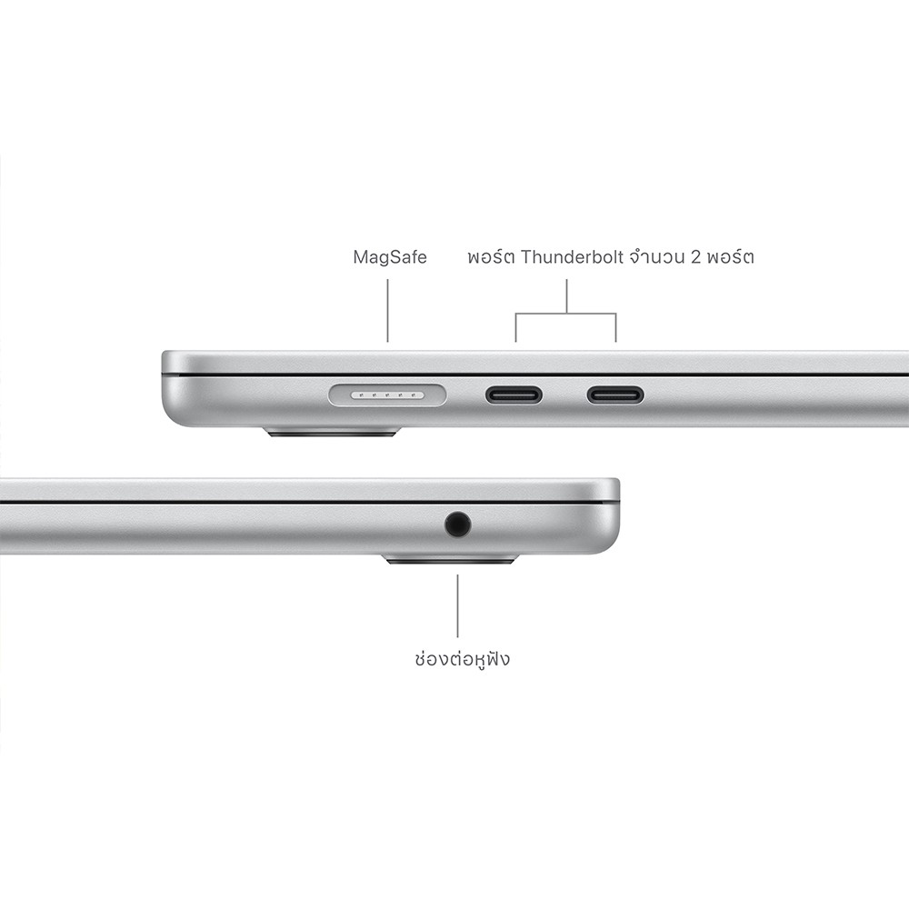 MacBook Air 15 นิ้ว ชิป M3 สี Silver ปี 2024