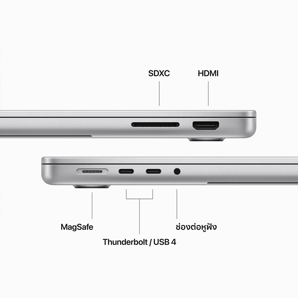 Apple MacBook Pro 14 : M3 chip 8C CPU/10C GPU/16GB/1TB Silver (2024)