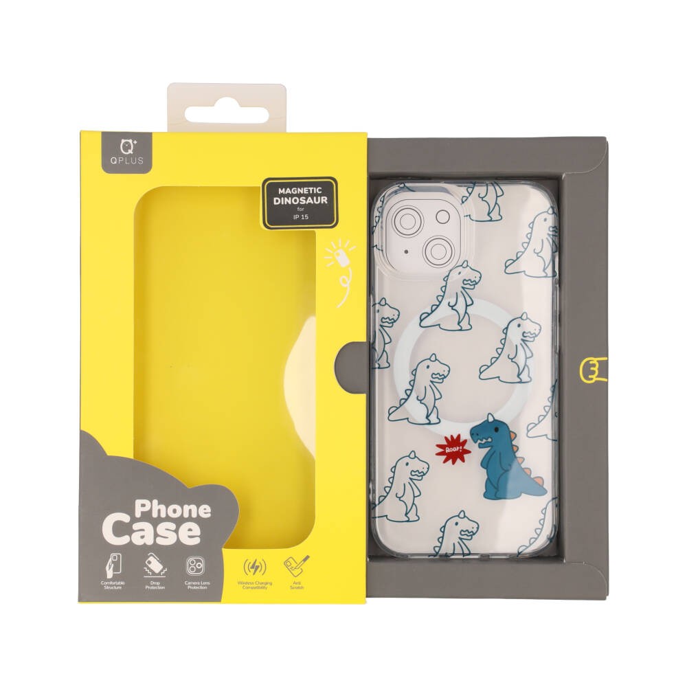 เคส QPLUS iPhone 15 with Magsafe Dinosaur