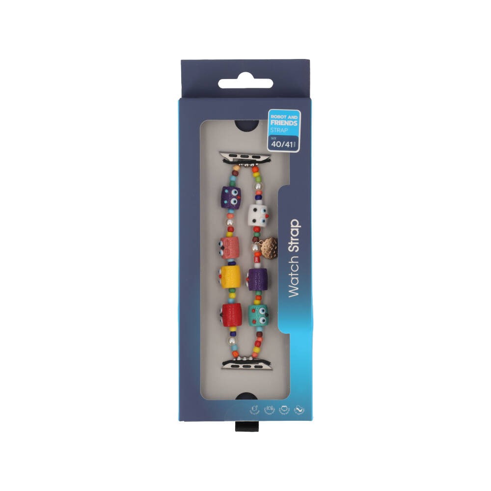 Blue Box สาย Apple Watch Strap Series 6,7,8,9,SE1,SE2 (40/41mm) Robot and Friends