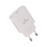 อะแดปเตอร์ TECHPRO Wall USB Charger 1 USB-C (PD25W/PSS) White (APP-25) (TISI)