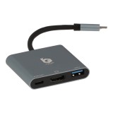 Blue Box USB Type-C Hub 3-in-1 Silver Grey