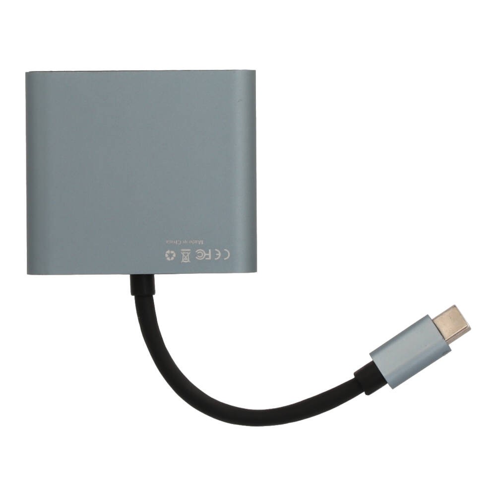 Blue Box USB Type-C Hub 3-in-1 Silver Grey