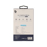 Blue Box USB Type-C Hub 3-in-1 Silver Grey
