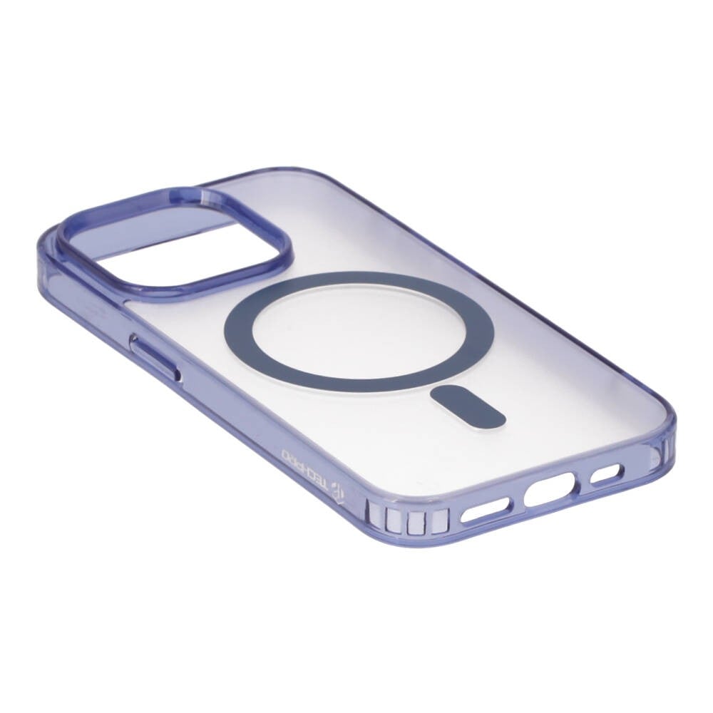 เคส TECHPRO iPhone 15 Pro with Magnetic Black Shading Blue bumper
