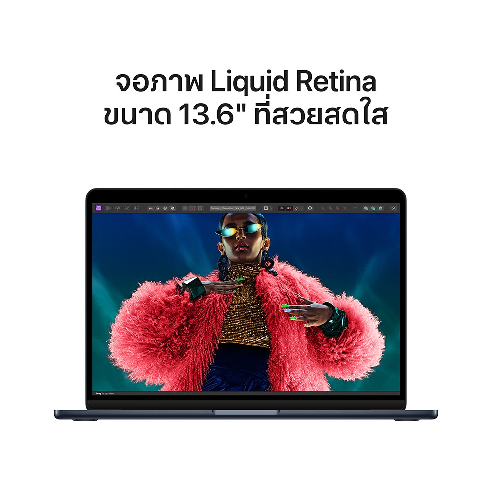 Apple MacBook Air 13 : M3 chip 8C CPU/8C GPU/8GB/256GB - Midnight-2024 (Eng-Keyboard)