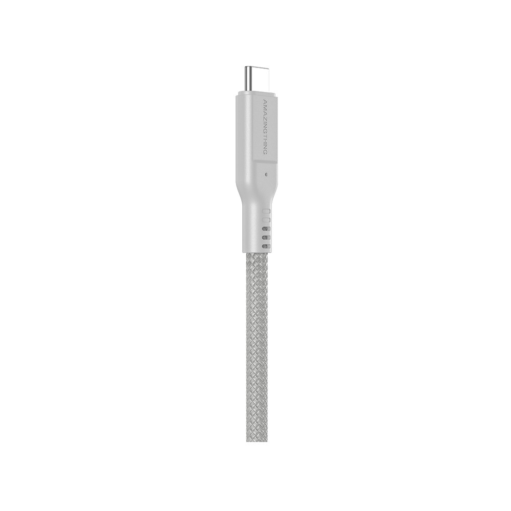 สายชาร์จ AMAZINGthing USB-C to USB-C Cable 240W Thunder Pro 1.2M Titan Gray
