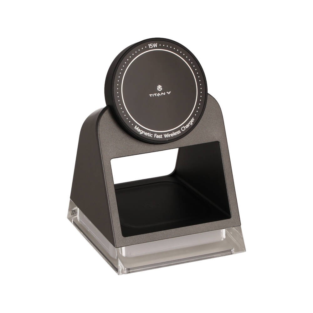 แท่นชาร์จไร้สาย TITANV 3-in-1 Wireless Charger Light Stand Dark Grey