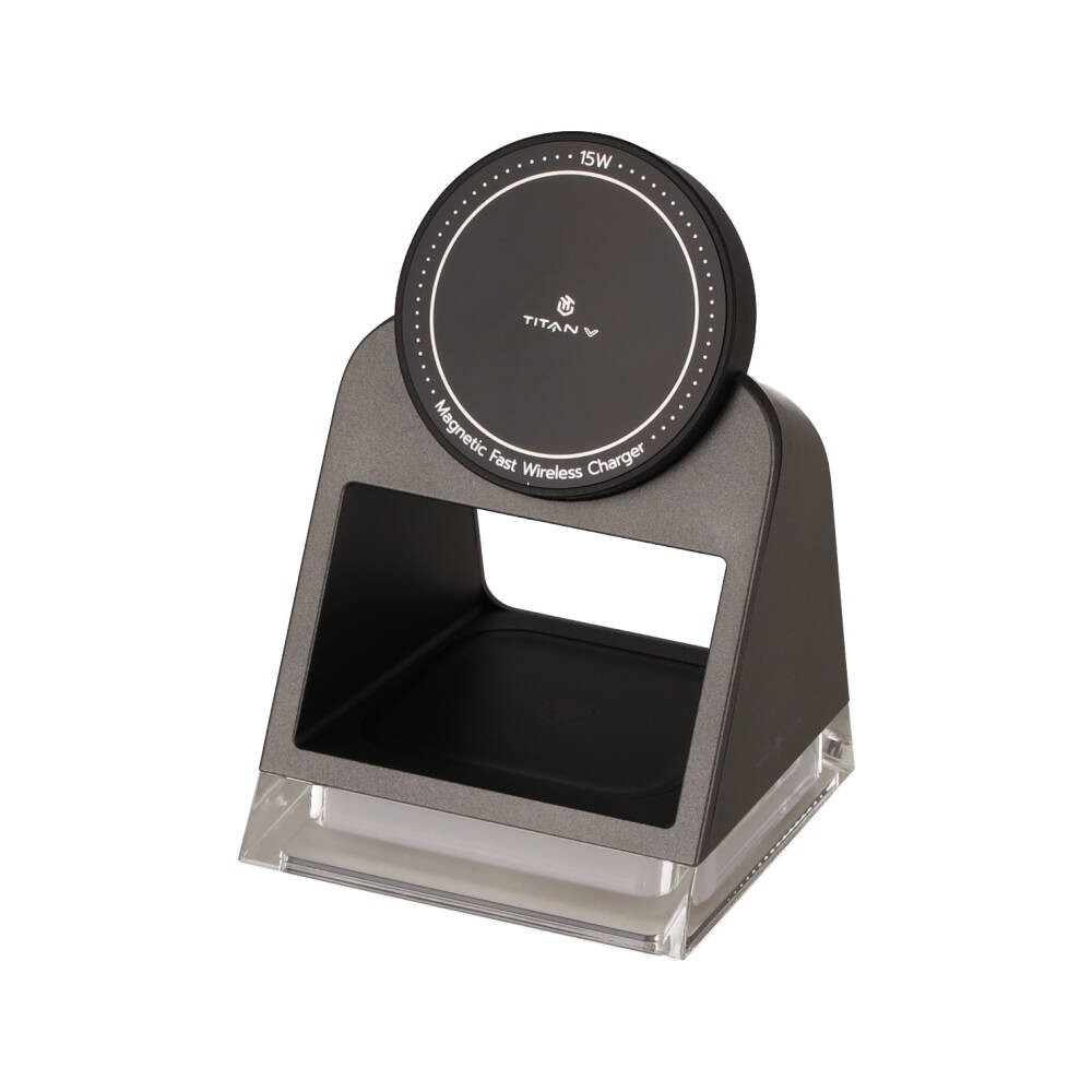 แท่นชาร์จไร้สาย TITANV 3-in-1 Wireless Charger Light Stand Dark Grey