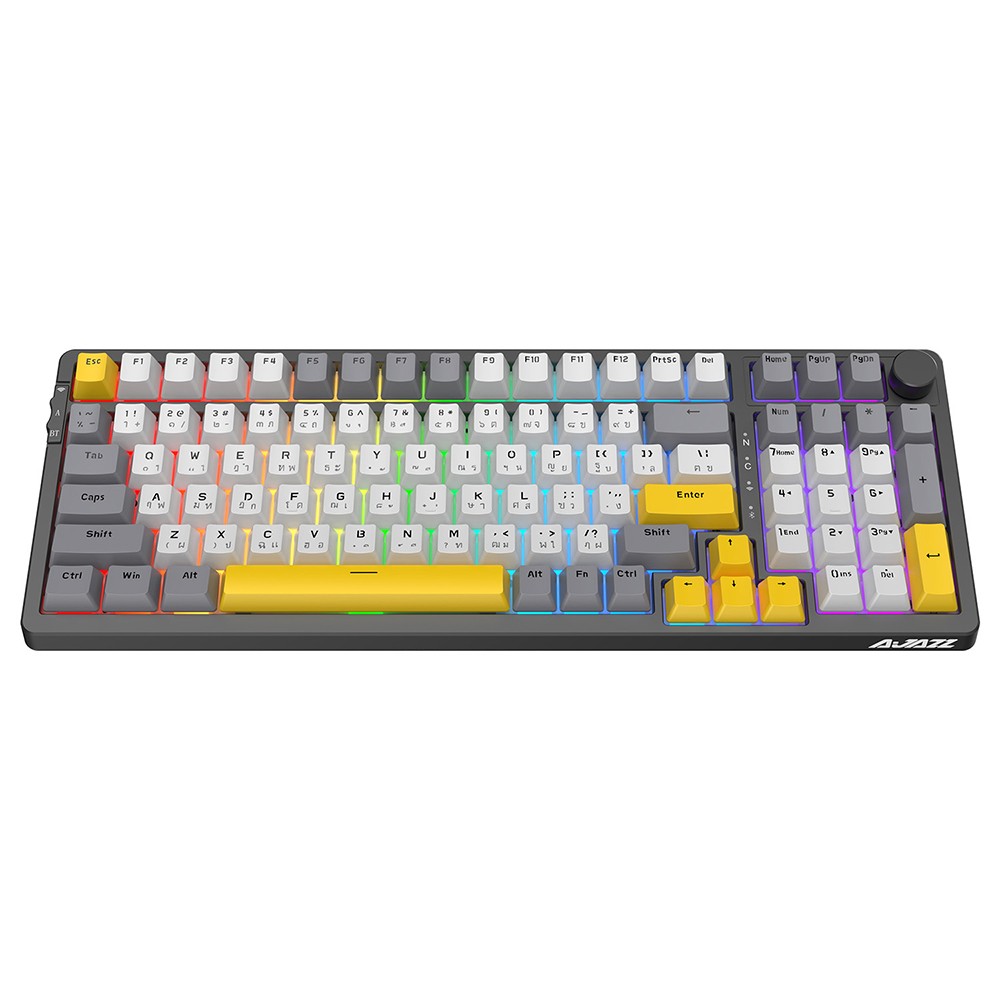 Starry Night Computer Keyboard คีย์บอร์ดเกมมิ่ง Ajazz AK992 Starry Night Tri-Mod