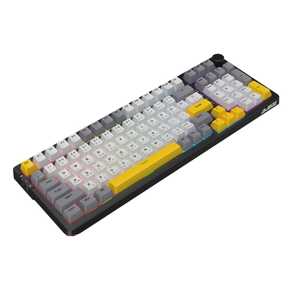 Starry Night Computer Keyboard คีย์บอร์ดเกมมิ่ง Ajazz AK992 Starry Night Tri-Mod