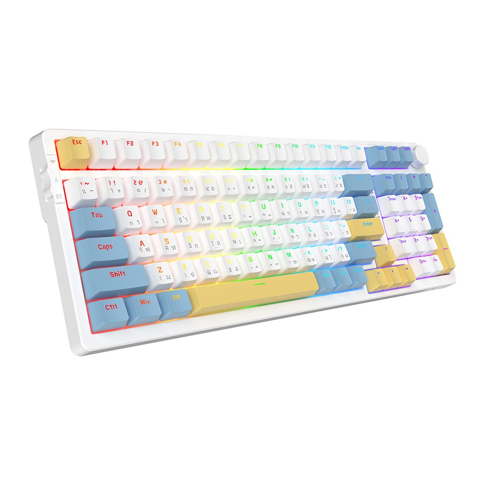 คีย์บอร์ดเกมมิ่ง Ajazz AK992 Summer Loop Mechanical Keyboard Red Switch