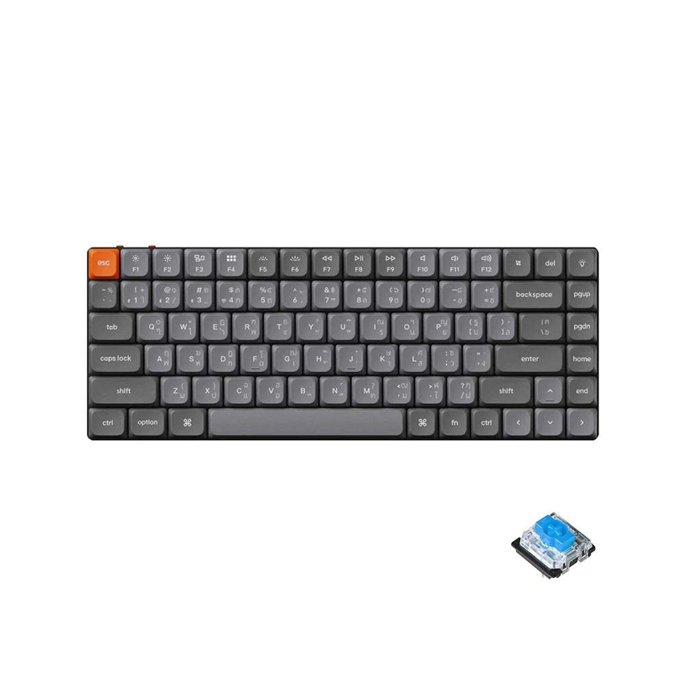 คีย์บอร์ดเกมมิ่ง Keychron k3 Max Mechanical (QMK/VIA) Blue Switch