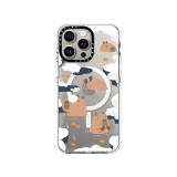 เคส Casetify iPhone 15 Pro Max with MagSafe Clear Case Floating Capybara