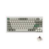 คีย์บอร์ดเกมมิ่ง Keychron Q1 Max Swappable RGB Backlight Knob Version White - Brown Switch