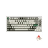 คีย์บอร์ดเกมมิ่ง Keychron Q1 Max Swappable RGB Backlight Knob Version White - Red Switch